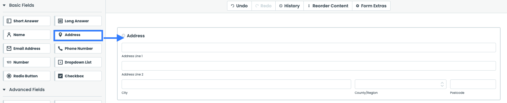 Formstack Integration Address Field